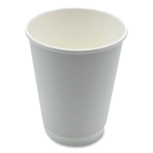 Boardwalk Paper Hot Cups, Double-Walled, 12 oz, White, 25PK - BWKDW12HCUPPK
