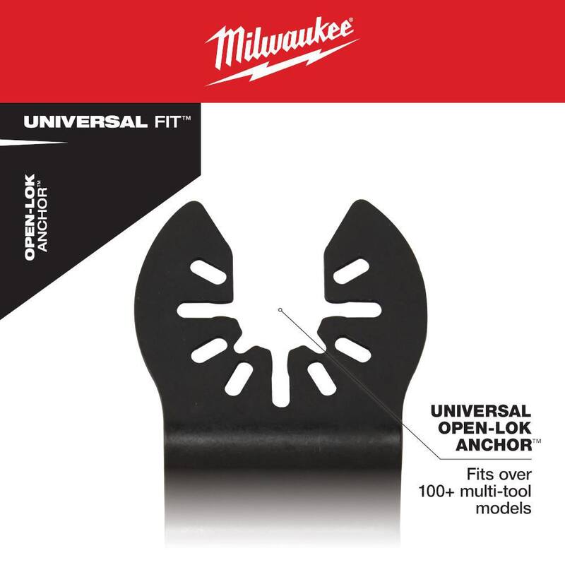 Kit de cuchillas para herramienta múltiple oscilante de Milwaukee y set de sierra de perforación bi-metálica Hole Dozer (48 piezas) - 49-10-9920-49-22-4185
