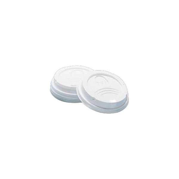 Lagasse Dixie DIX D9542 -Drink Thru Lids, For 12 & 16 Oz. Paper Cups, White, 1000 ct - DIX D9542