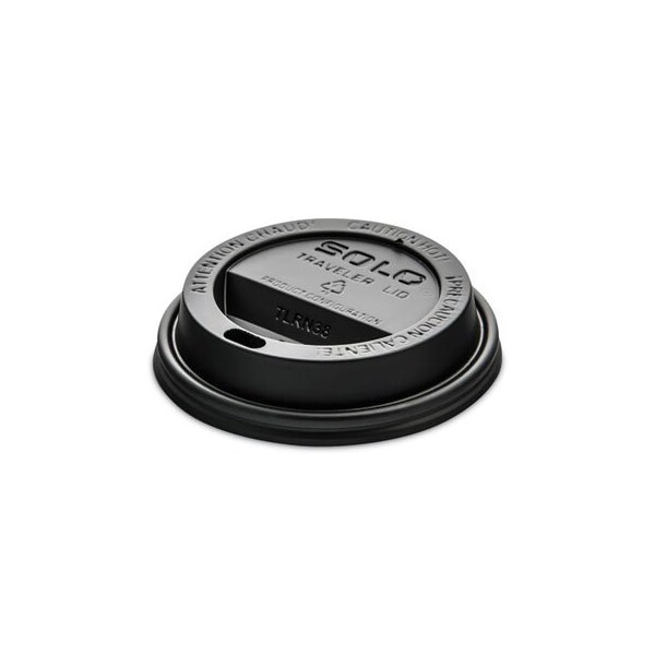 Solo , TRAVELER PLAS LID F/8OZ  BLA 10/100 - TL38B2