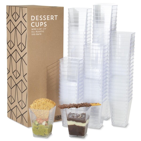 Coolcollectibles 5 oz Mini Dessert Cups, 100PK - CO3341912