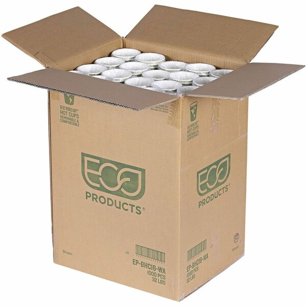Ecoproduct World Art Renewable Compostable Hot Cups, 16 Oz, 20PK - EPBHC16WA