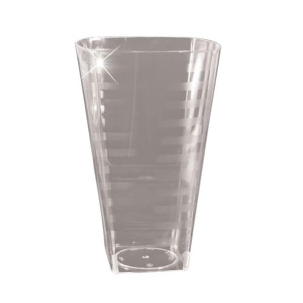 Gb Gifts 12 Oz Square Clear Plastic Tumbler, 168PK - GB22209