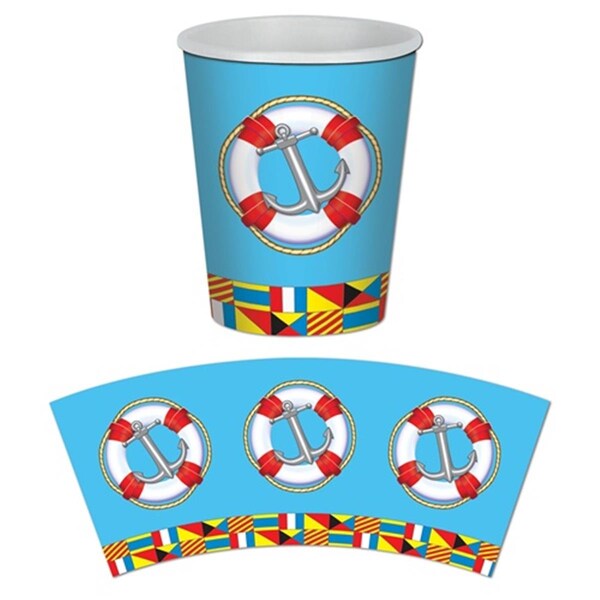 Goldengifts Nautical Beverage Cups, 12PK - GO199084