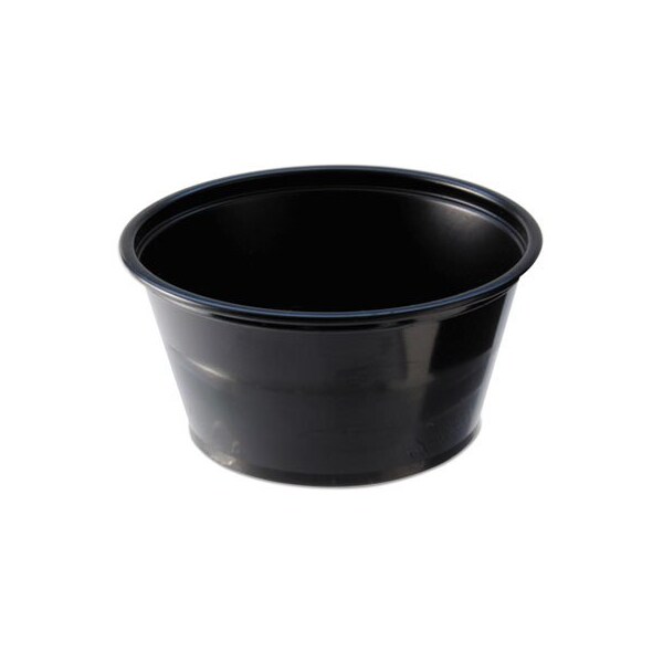 Fabri-Kal Portion Cups, 2oz, Black, 10PK - PC200B