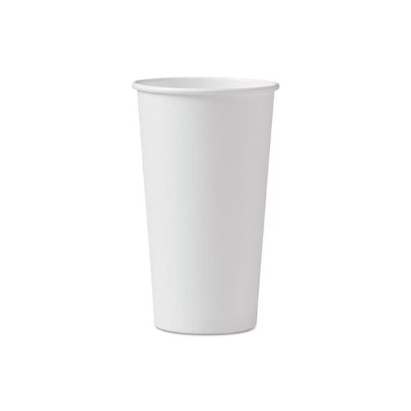 Dart Polycoated Hot Paper Cups, 20 Oz, White, 600PK - 420W
