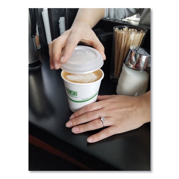 Eco-Products GreenStripe Renewable and Compostable Hot Cups - 12 oz, PK1000 PK - EP-BHC12-GS