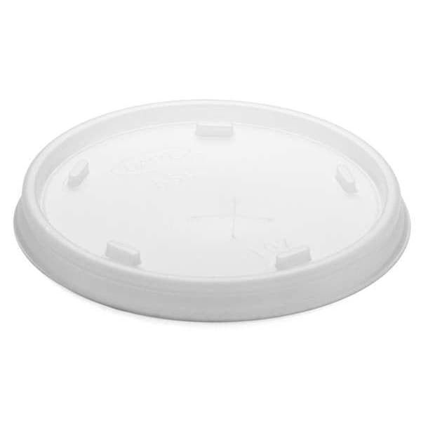 Dart Lid for 8 oz. Hot/Cold Cup, Flat, Identification Buttons, Straw Slot, Clear, Pk1000 - 8SL