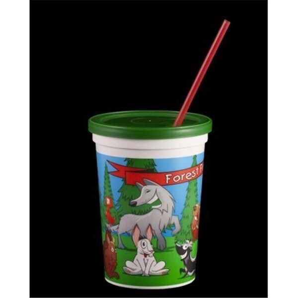 Airlite Plastics 34359B Fun Kids Cups for Forest Friends - OCEAN FRIENDS / 34359B