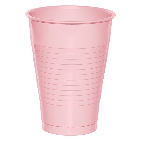 Touch Of Color Classic Pink Plastic Cups, 12oz, 240PK - 28158071