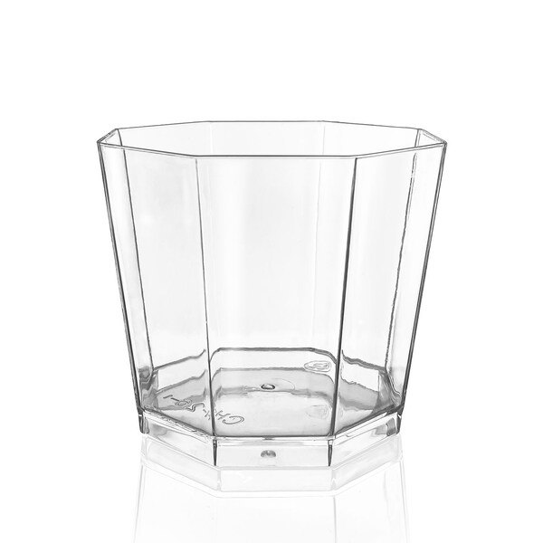 Smarty Had A Party 5.5 oz. Clear Octagon Disposable Plastic Dessert Cups (288 Cups), 288PK - 2660-CASE