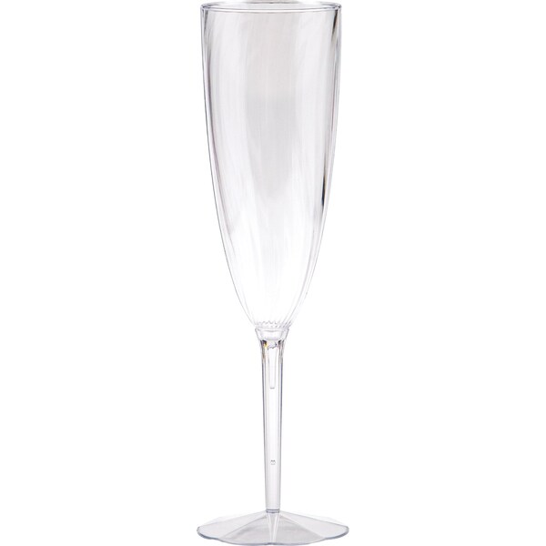 Sensations Clear Plastic Champagne Glasses, 6oz, 96PK - 347890