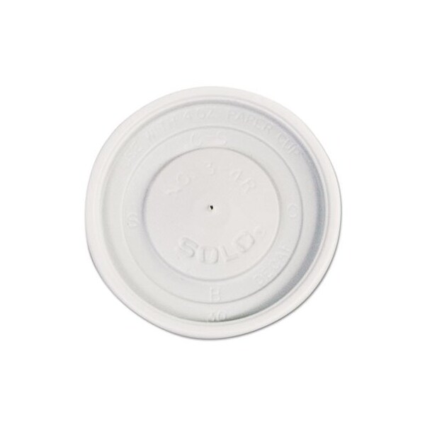 Dart Polystyrene Vented Hot Cup Lids, 4oz Cups, White, 10PK - VL34R0007