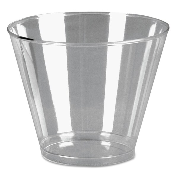 Wna Comet Plastic Tumblers, 9 oz, Cold, Squat, Clear, PK500 - WNA PGT9S