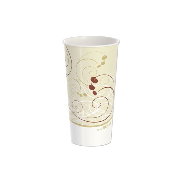 Dart DOUBLE SIDED POLY PAPER COLD CUPS, 21 OZ, SYMPHONY DESIGN, 20PK - RNP21PSYM