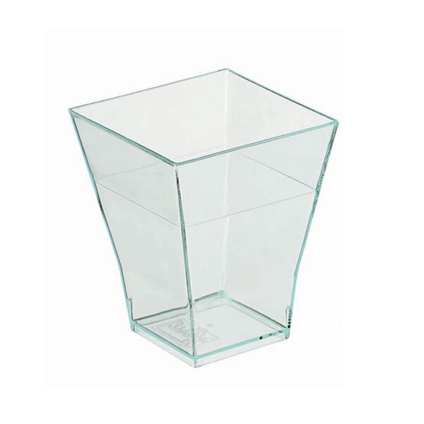 Omg Taiti Transparent Green Square Cup, 2 Oz. Pack Of 600, 600PK - OM3117441