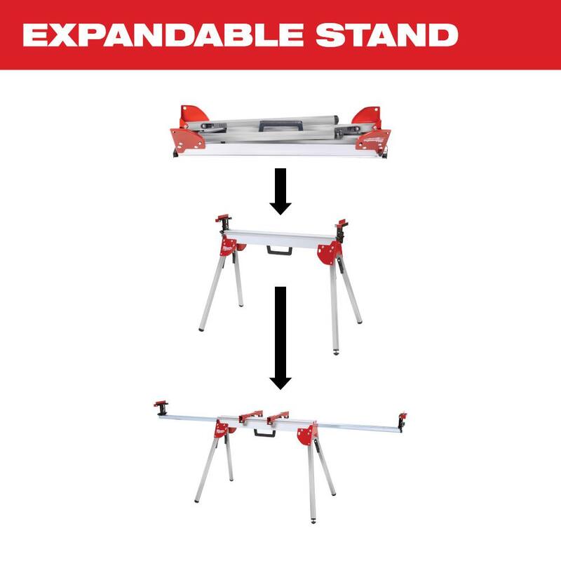 Soporte plegable para sierra ingletadora de Milwaukee - 48-08-0551