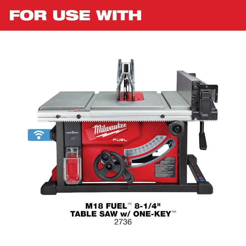 Soporte móvil universal y compacto para sierra de mesa plegable de Milwaukee 23.5 in. x 17.5 in. - 48-08-0561