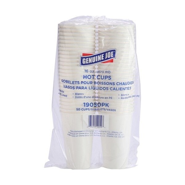 Geniune Joe CUP, SINGLE, HOT, 16OZ, 20PK - GJO19050CT