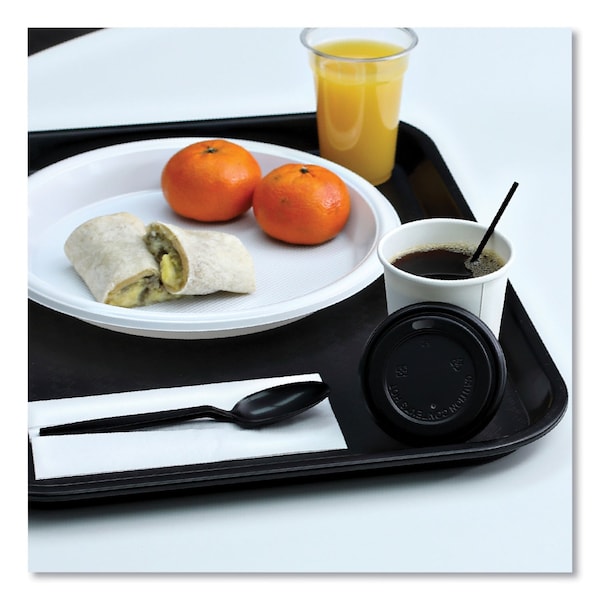 Boardwalk Hot Cup Lids, Fits 8 oz Hot Cups, Black, PK1000 - HOTBL8