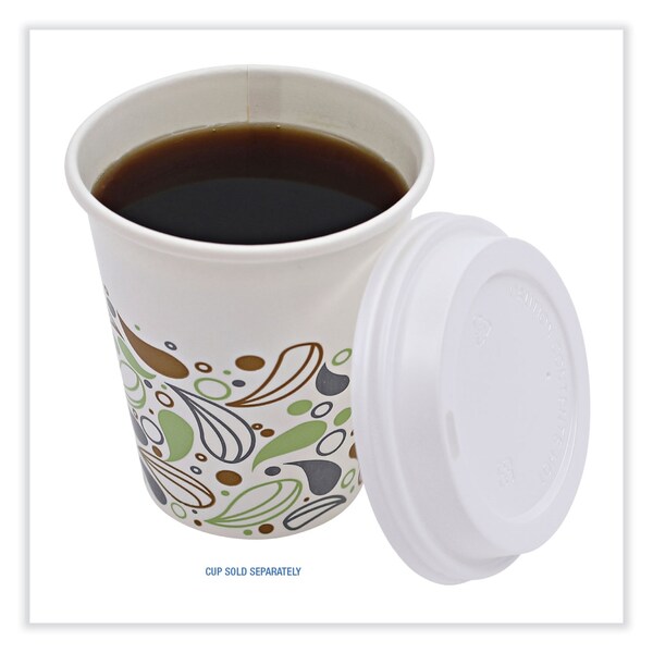 Boardwalk Deerfield Hot Cup Lids for 10oz - 20oz Cups, White, Plastic, PK1000 - BWKDEERHLIDW