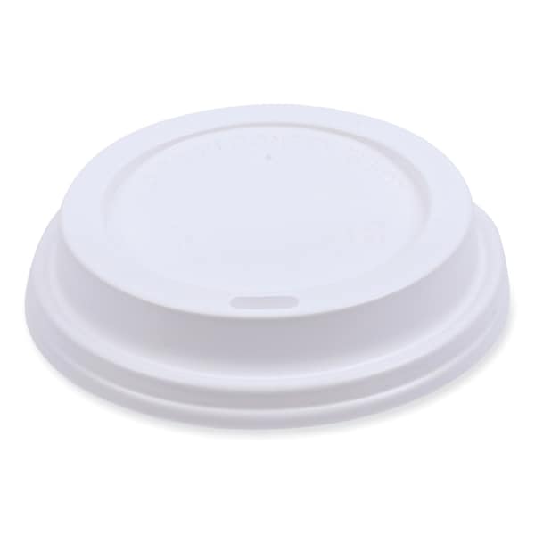 Boardwalk Deerfield Hot Cup Lids for 10oz - 20oz Cups, White, Plastic, PK1000 - BWKDEERHLIDW