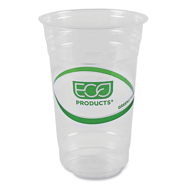 Eco-Products GreenStripe Renewable and Compostable Cold Cups, 20 oz, Clear, PK1000 - EP-CC20-GS