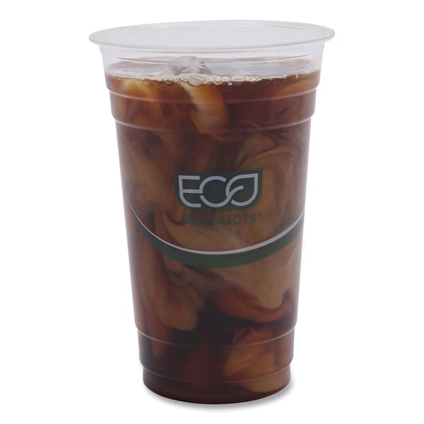 Eco-Products GreenStripe Renewable and Compostable Cold Cups, 20 oz, Clear, PK1000 - EP-CC20-GS