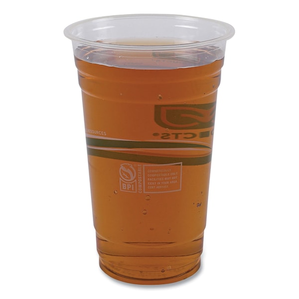Eco-Products GreenStripe Renewable and Compostable Cold Cups, 20 oz, Clear, PK1000 - EP-CC20-GS