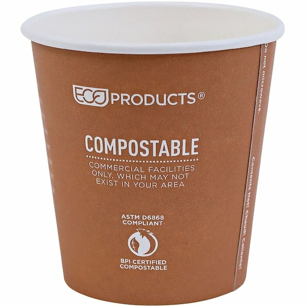 Eco-Products EcoProduct, World Art Renewable Compostable Hot Cups, 10 Oz., 50/pk, 20 Pk/ct - EPBHC10WA