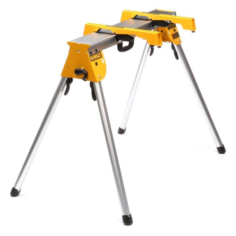 Soporte de trabajo resistente DEWALT de 15.4 lbs con soportes de montaje para sierra ingletadora - DWX725B