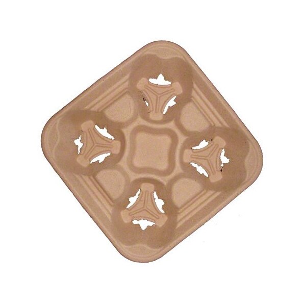 Americareroyal PrimeWare 4 Cup Carrier Natural Brown 12-32 oz, 5PK - CC-1232