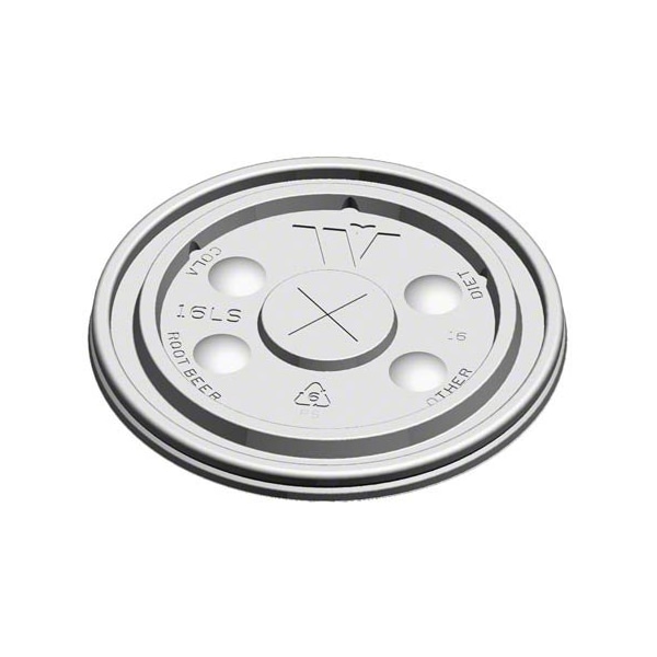 Wincup 180786 Lid for 14C16 16C16 20C16 Straw Slot, 100PK - 16LS