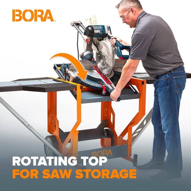 BORA Steel Portacube STR Miter Saw Workstation - PM-8000