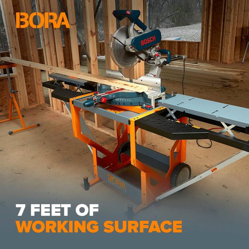 BORA Steel Portacube STR Miter Saw Workstation - PM-8000