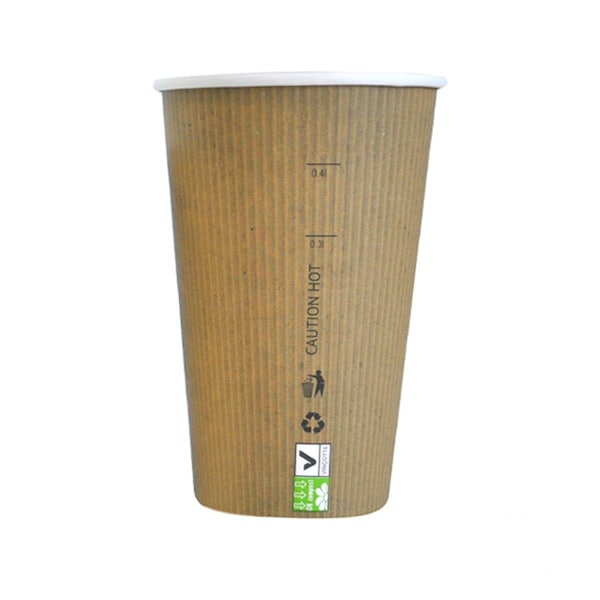 Packnwood 20 oz Nature Paper Cup, 3.5 x 6.3 in. - 210GCBIO20