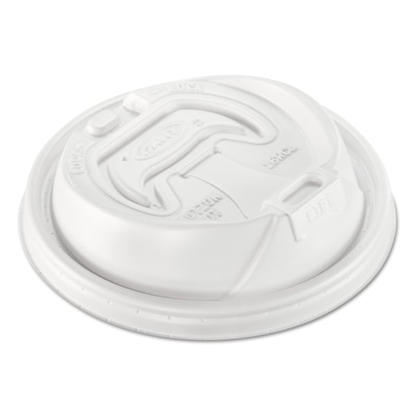 Dart Optima Reclosable Lid, 12-24oz Foam Cups, White, PK100 PK - 16RCL