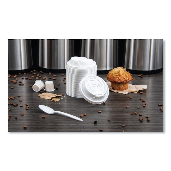 Dart Optima Reclosable Lid, 12-24oz Foam Cups, White, PK100 PK - 16RCL