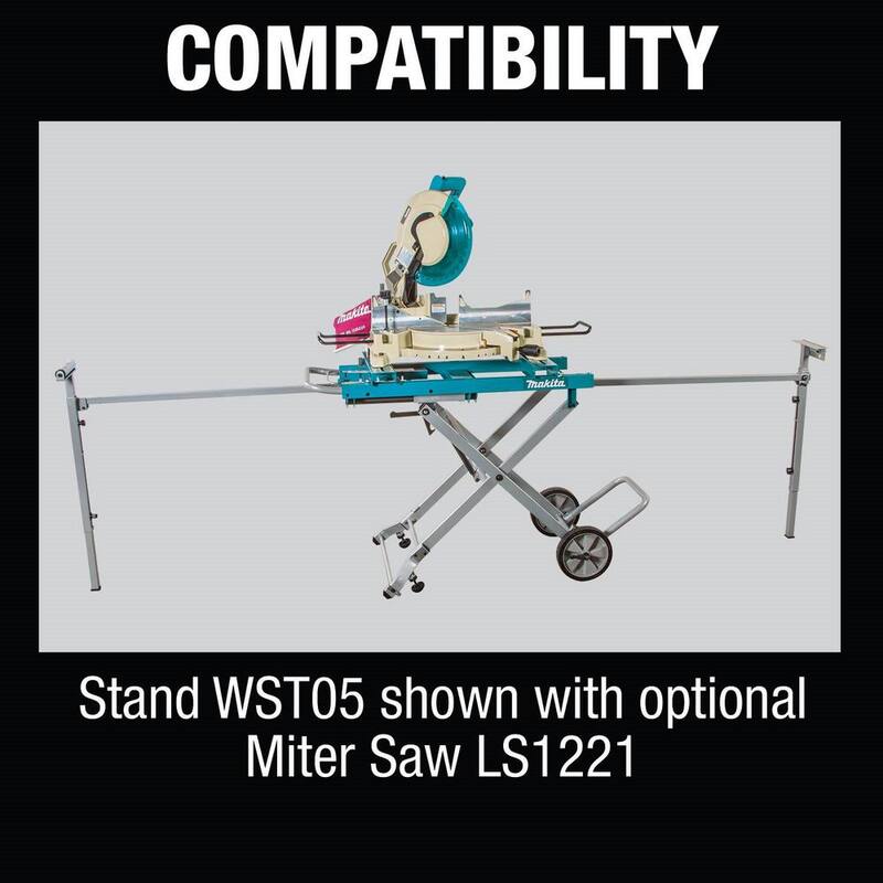 Soporte para sierra ingletadora en el lugar de trabajo - WST05 de Makita