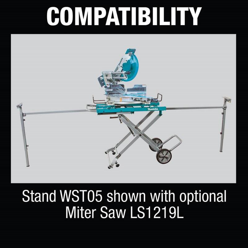 Soporte para sierra ingletadora en el lugar de trabajo - WST05 de Makita