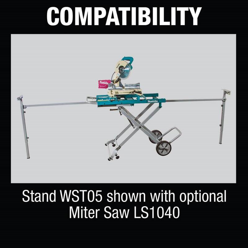 Soporte para sierra ingletadora en el lugar de trabajo - WST05 de Makita