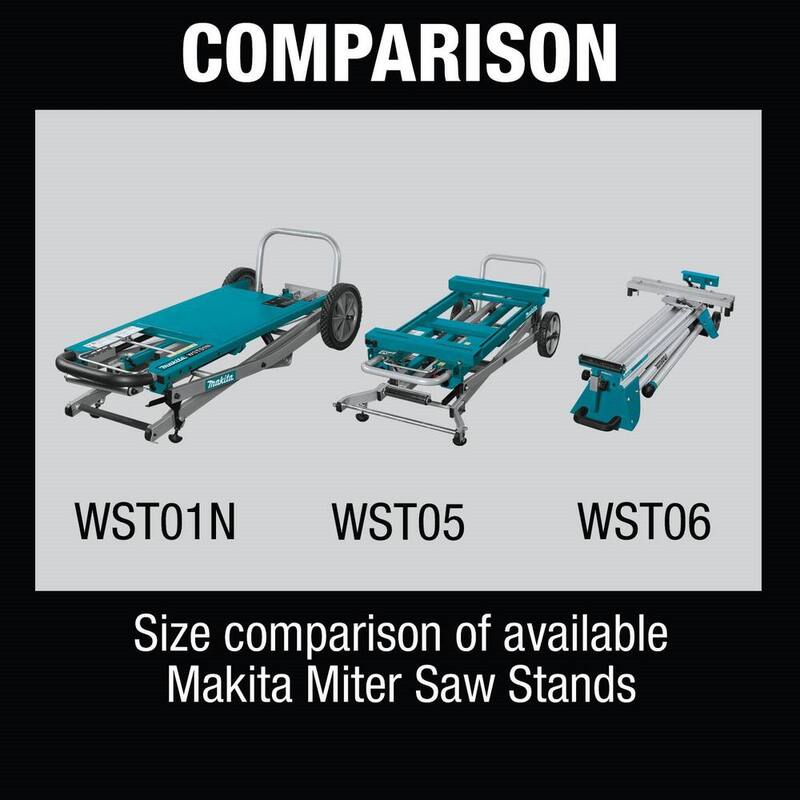 Soporte para sierra ingletadora plegable compacta - WST06 de Makita