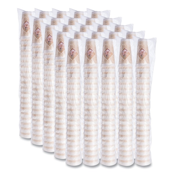 Dart Cafe G Foam Hot/Cold Cups, 20 oz, Brown/Red/White, PK20 - 20X16G