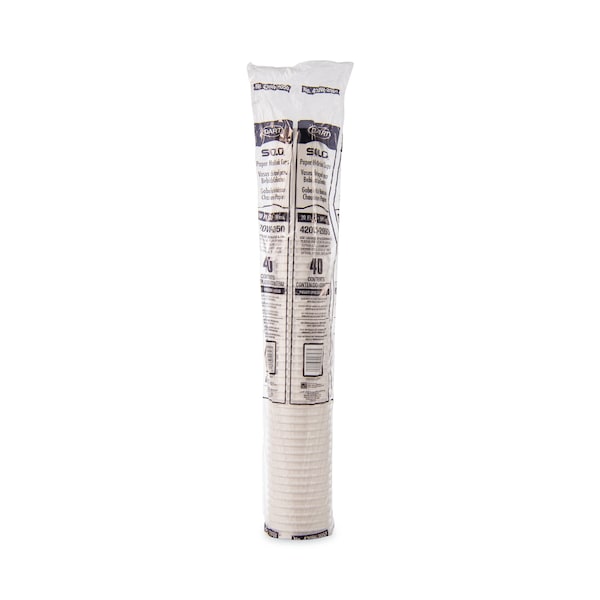 Dart Single-Sided Poly Paper Hot Cups, 20 oz, White, PK600 - 420W-2050