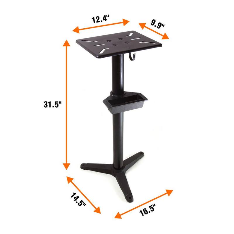 Soporte de pedestal para amoladora de banco de hierro fundido WEN con olla de agua - 4288T.