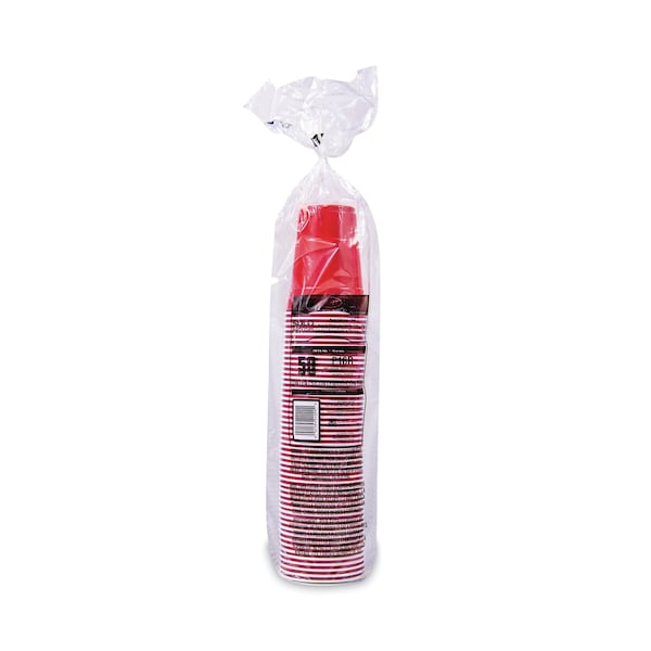 Dart SOLO Party Plastic Cold Drink Cups, 16 oz, Red, PK50 - DCC P16RPK