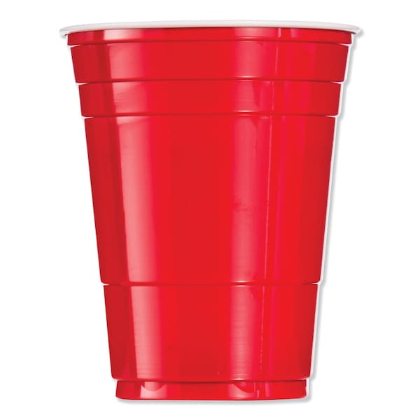 Dart SOLO Party Plastic Cold Drink Cups, 16 oz, Red, PK50 - DCC P16RPK