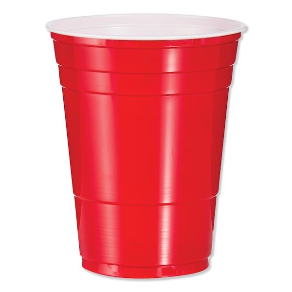 Dart SOLO Party Plastic Cold Drink Cups, 16 oz, Red, PK50 - DCC P16RPK
