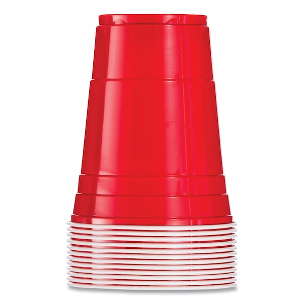 Dart SOLO Party Plastic Cold Drink Cups, 16 oz, Red, PK50 - DCC P16RPK