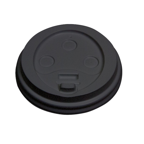 Empress Dome Lid For 8oz., Paper Cup, Blk, PK1000 - EDHCL-8-B